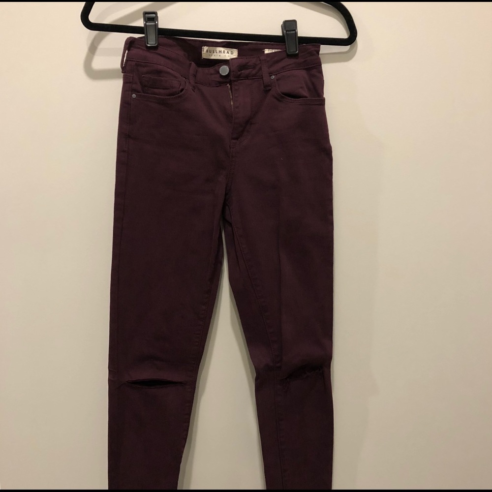 Maroon Jeans by Bullhead 25